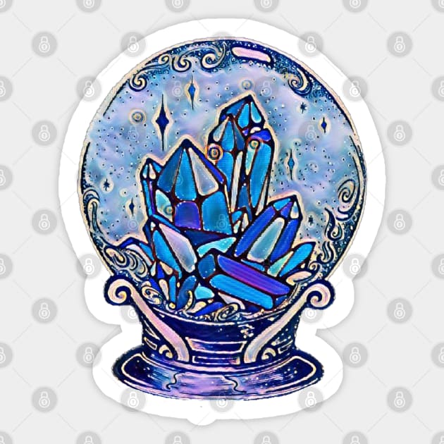 Fortune Teller Crystal Ball Sticker by Wicca Fairy